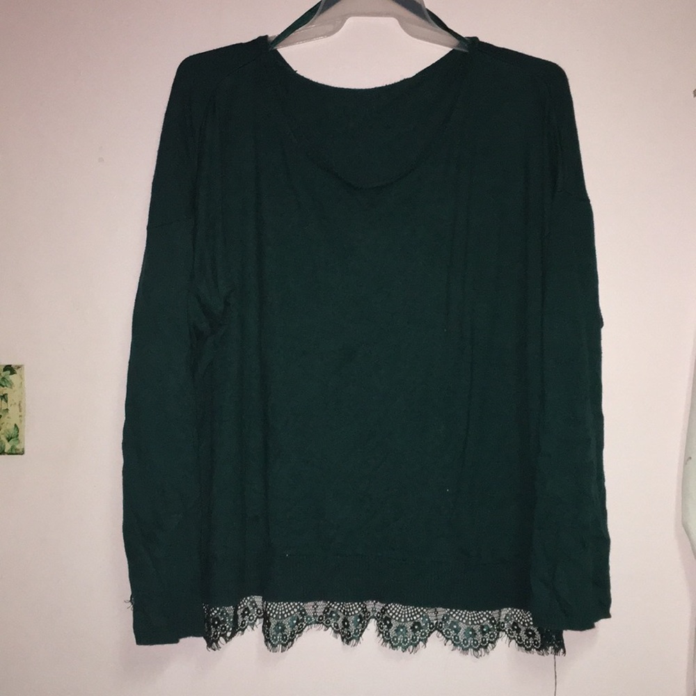 Hunter green Lacey sweater